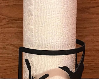 Duck Steel Paper Towel Holder: Rustic Kitchen & Cabin Decor