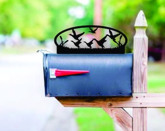 Duck Themed Steel Mailbox Topper