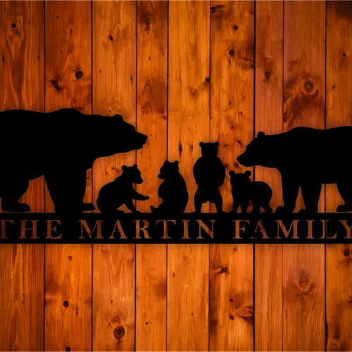 Metal Wall Art Nature Decor Metal Mountain Art Metal Bear Etsy