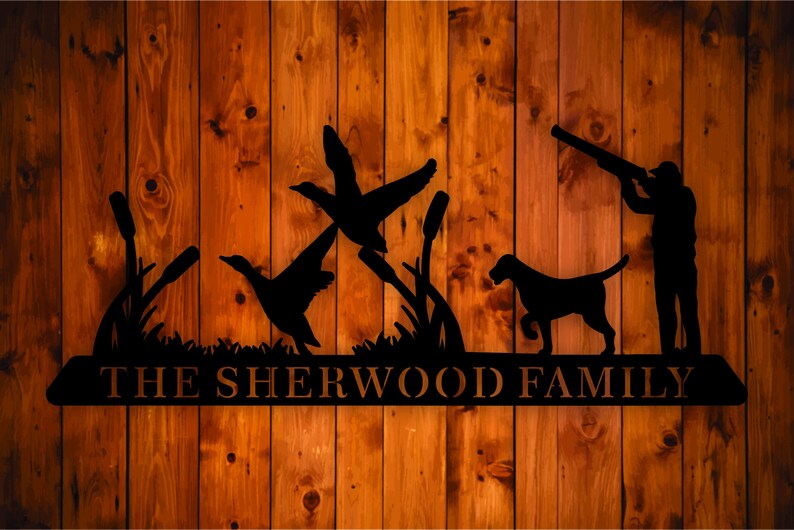 Personalized Duck Hunting Metal Wall Art Hanging - Etsy