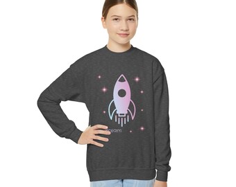 Dream Rocket Kids' Sweatshirt - Cozy Cotton Blend Crew Neck for Children