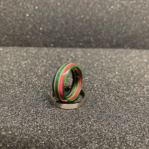 Handmade, Custom, Recycled Skateboard Ring