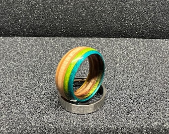 Handmade, Custom, Recycled Skateboard Ring