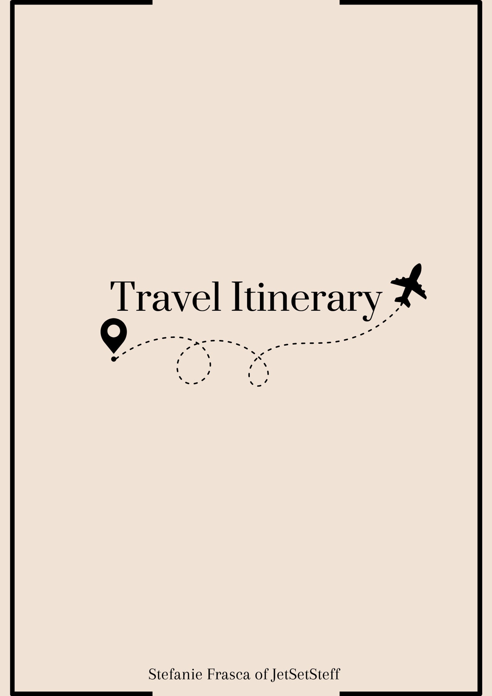 Image showcasing Editable Travel Itinerary! Flight, Hotel, Daily Excursions ...