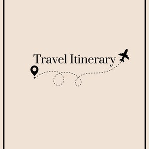 Editable Travel Itinerary! Flight, Hotel, Daily Excursions | customizable |