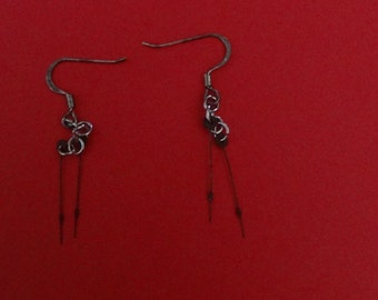 Earrings With Pocket Watch Hands (#12)