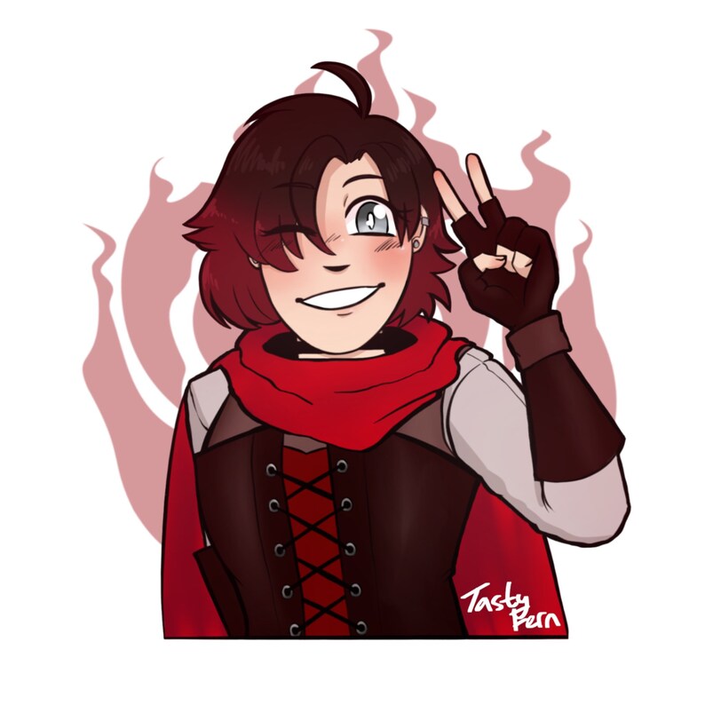 Rwby Volume 8 Stickers Ruby Rose Weiss Schnee Blake Etsy