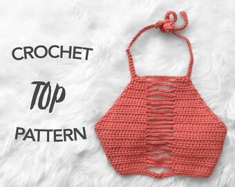 Crochet halter | Etsy