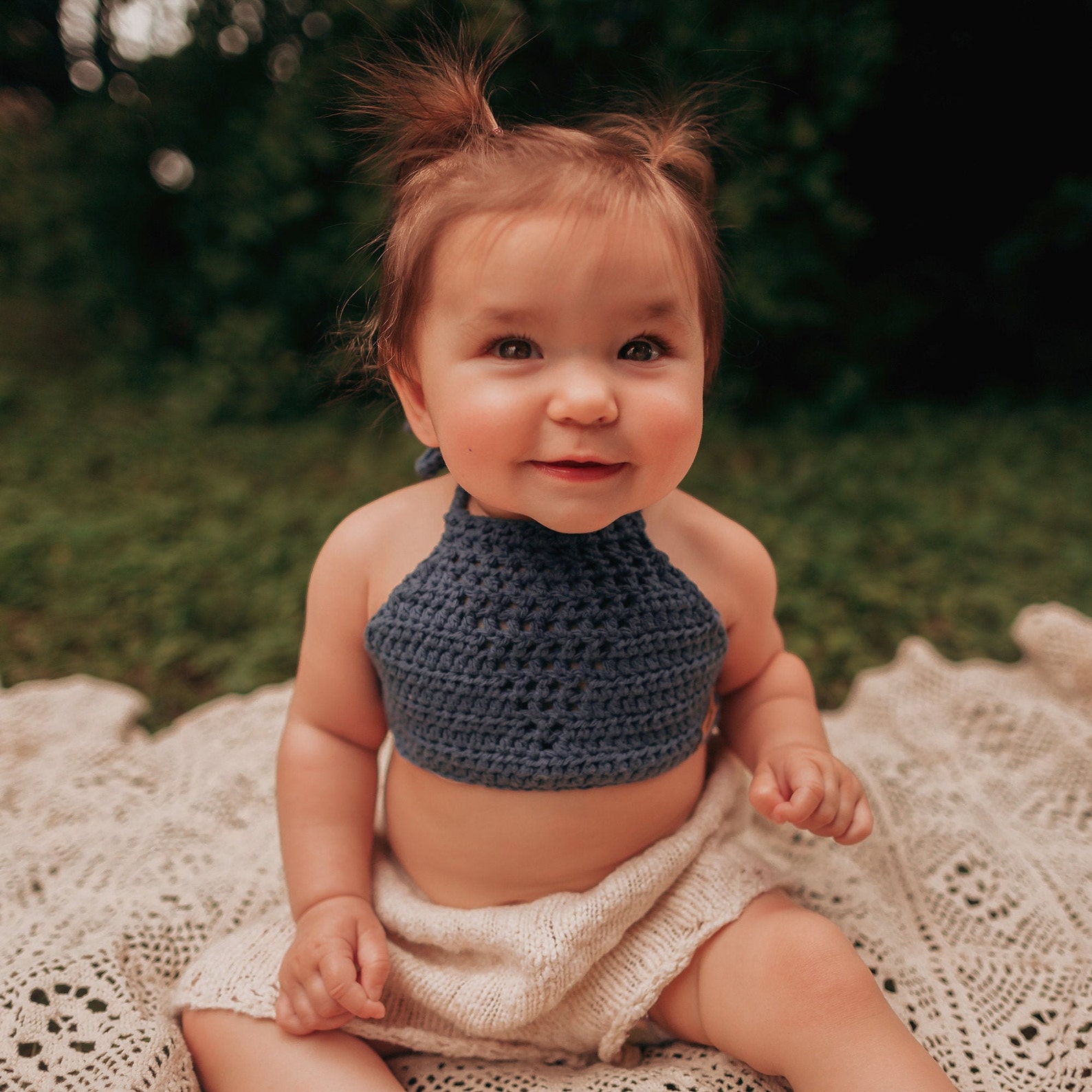 Baby crochet halter top pattern 9 sizes toddler and girl Etsy