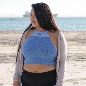 SEELEY - Crochet Halter Pattern - 4 Sizes,  PDF Download