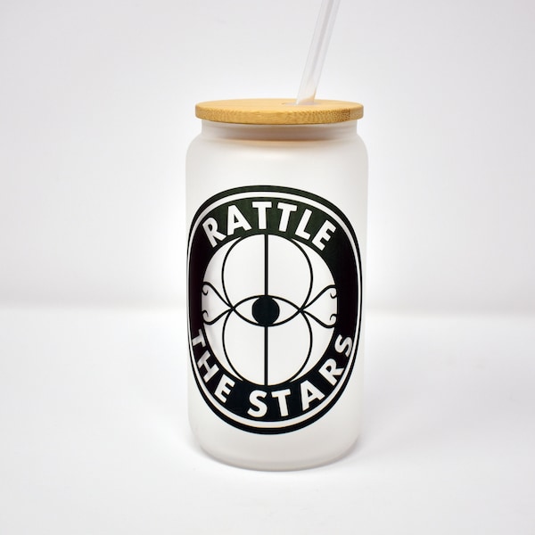Throne of Glass - Frosted Glass 16oz Cup - Eye of Elena - "Rattle the Stars"