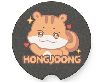 Ateez Hongjoong Aniteez JJOONGrami  Soapstone Car Coaster