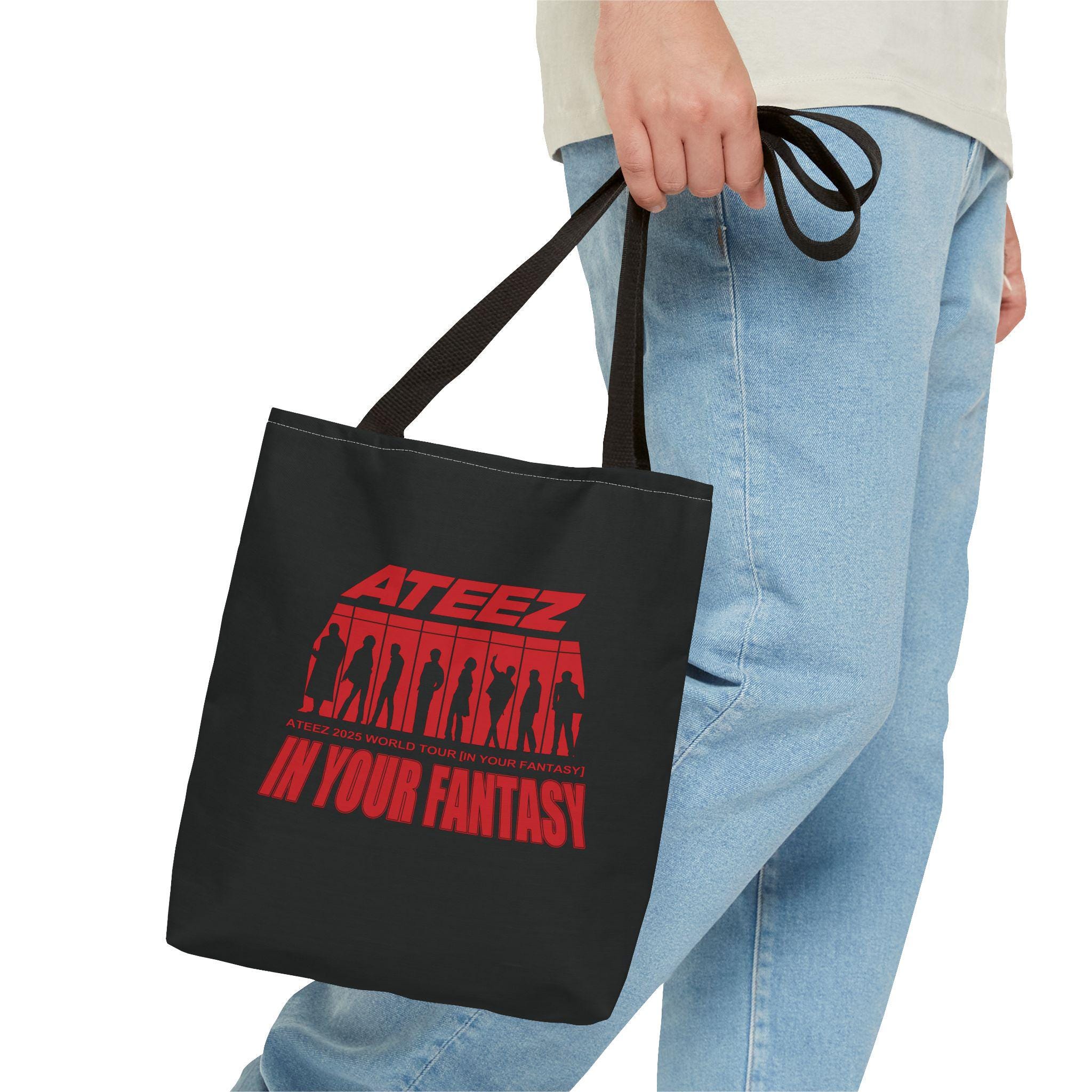Ateez ツアーロゴ トートバッグ：両面ファンアートプリント - Etsy 日本