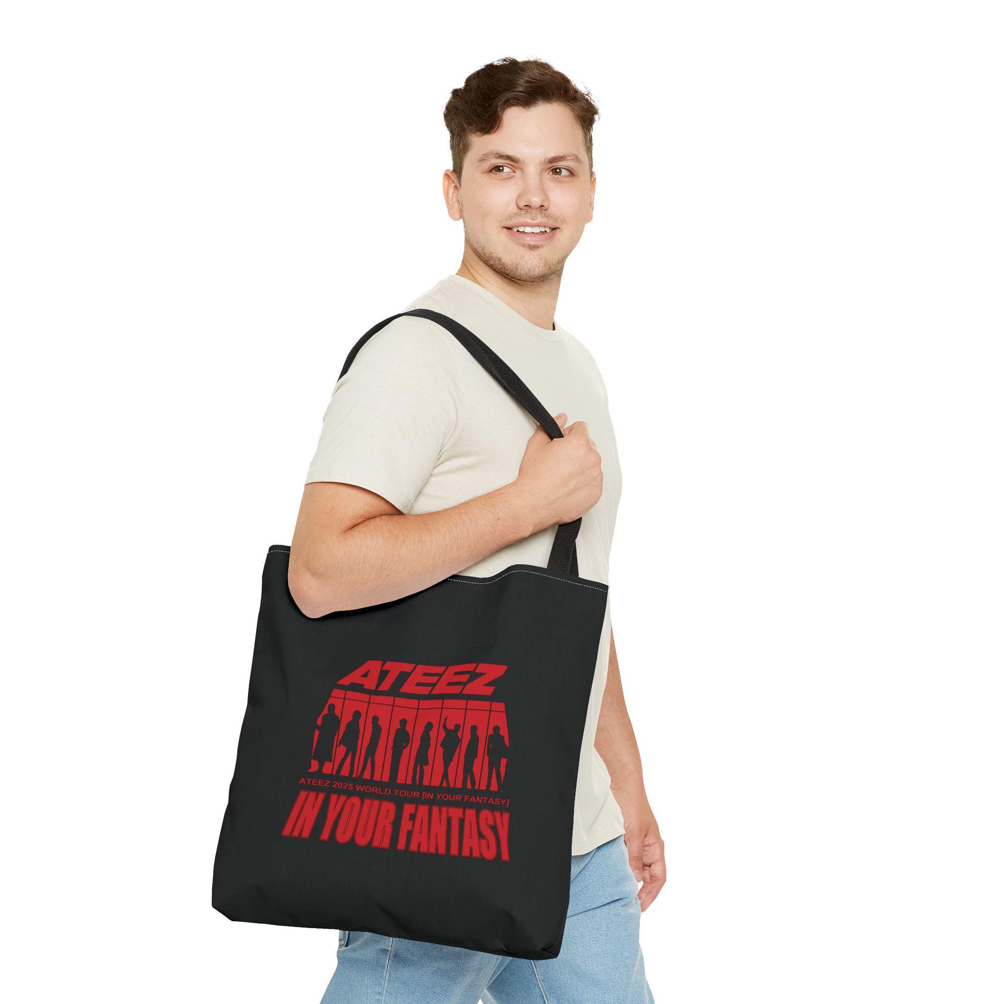 Ateez ツアーロゴ トートバッグ：両面ファンアートプリント - Etsy 日本