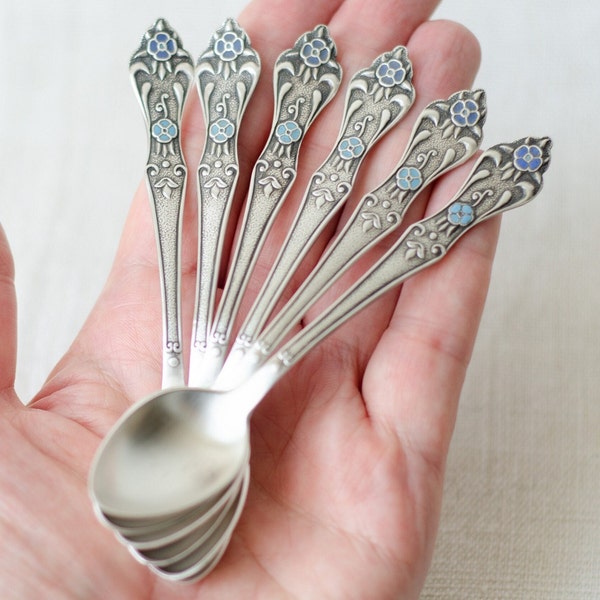 Soviet vintage coffee spoon set, Espresso spoons coffee gifts, Coffee accessories from Ukraine