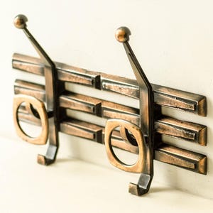 Wall hook rack entryway organizer, Bathroom towel hooks for wall, Metal coat rack from Ukraine