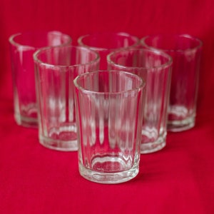 Vodka glasses from Soviet union, Shot glass set from USSR, Vintage glassware set from Ukraine