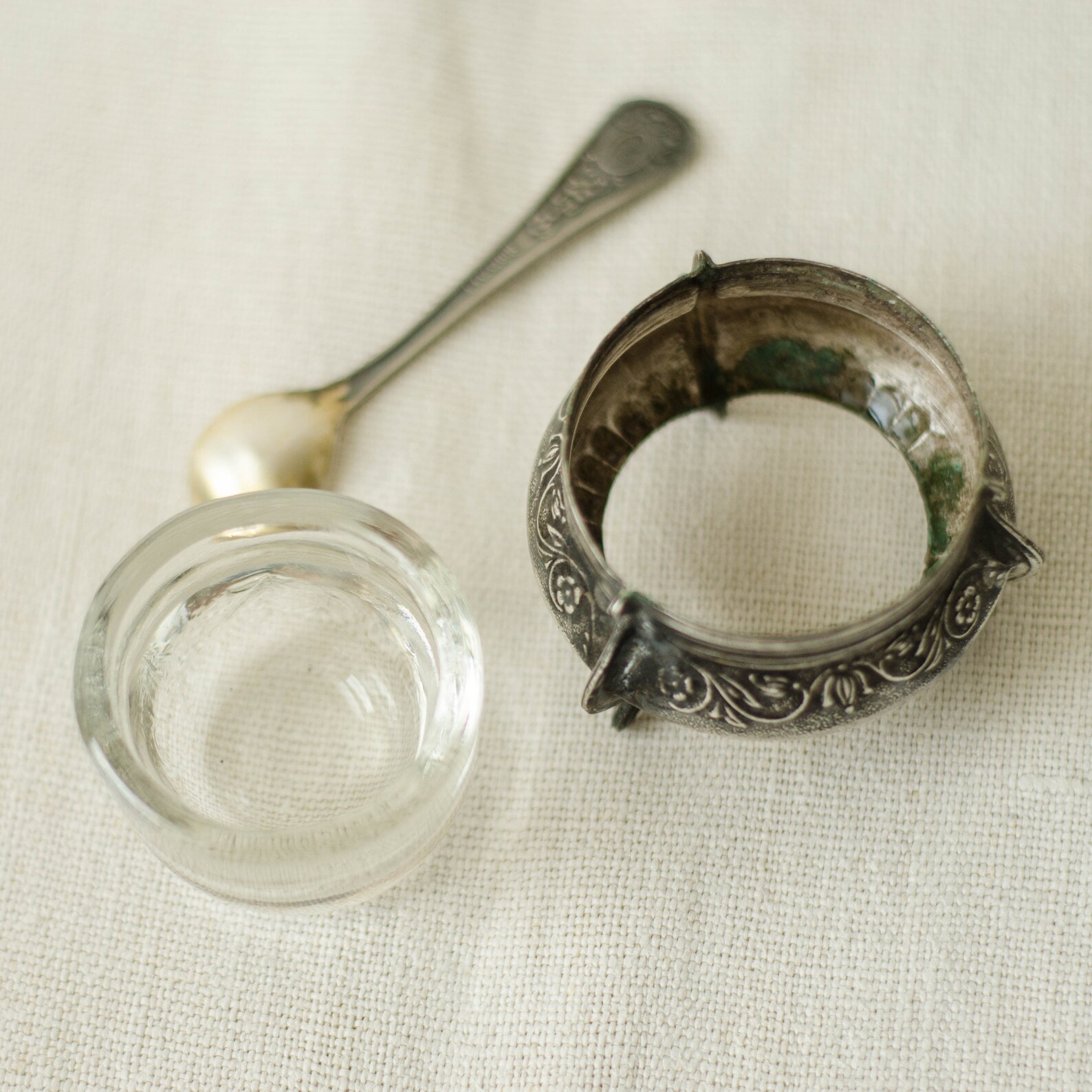 Vintage SALT CELLAR Spoon Metal Salt Cellars Soviet Era Etsy