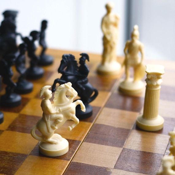 Jeu d'échecs (1) - Bois, Cuivre