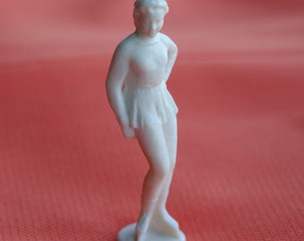 Figure skating woman sculpture, Ice skating girl figurine, Dance teacher gifts