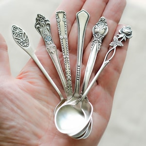 Coffee spoon mismatched flatware set, Demitasse spoons from Ukraine, Coffee lovers gift