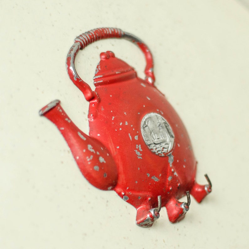 Metal Wall Hook SMALL TEAPOT Tea Towel Hooks Decorative Hooks Etsy