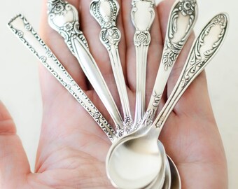 Coffee spoons mismatched flatware set, Espresso spoons, Mini spoon from Ukraine