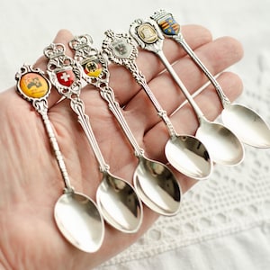 Collectible spoons from Europe and New Zealand: Vintage souvenirs from Austria, Switzerland, Germany, Oldenburg & Berlin