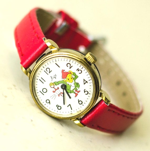 Mechanical watch Luch "EASTER GNOME", Kids watches from Ukraine, Soviet watches for women