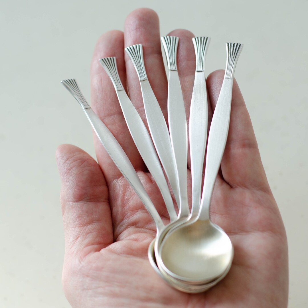 Soviet Vintage Tea Spoon Set Small Spoon Flatware Set Tea Etsy