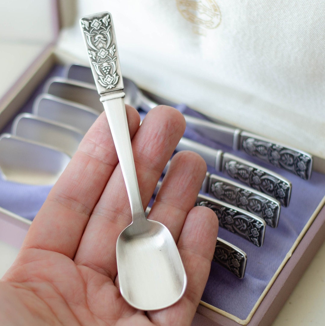 Soviet Vintage Tea Spoon Set Mini Spoon Flatware Set Gifts Etsy