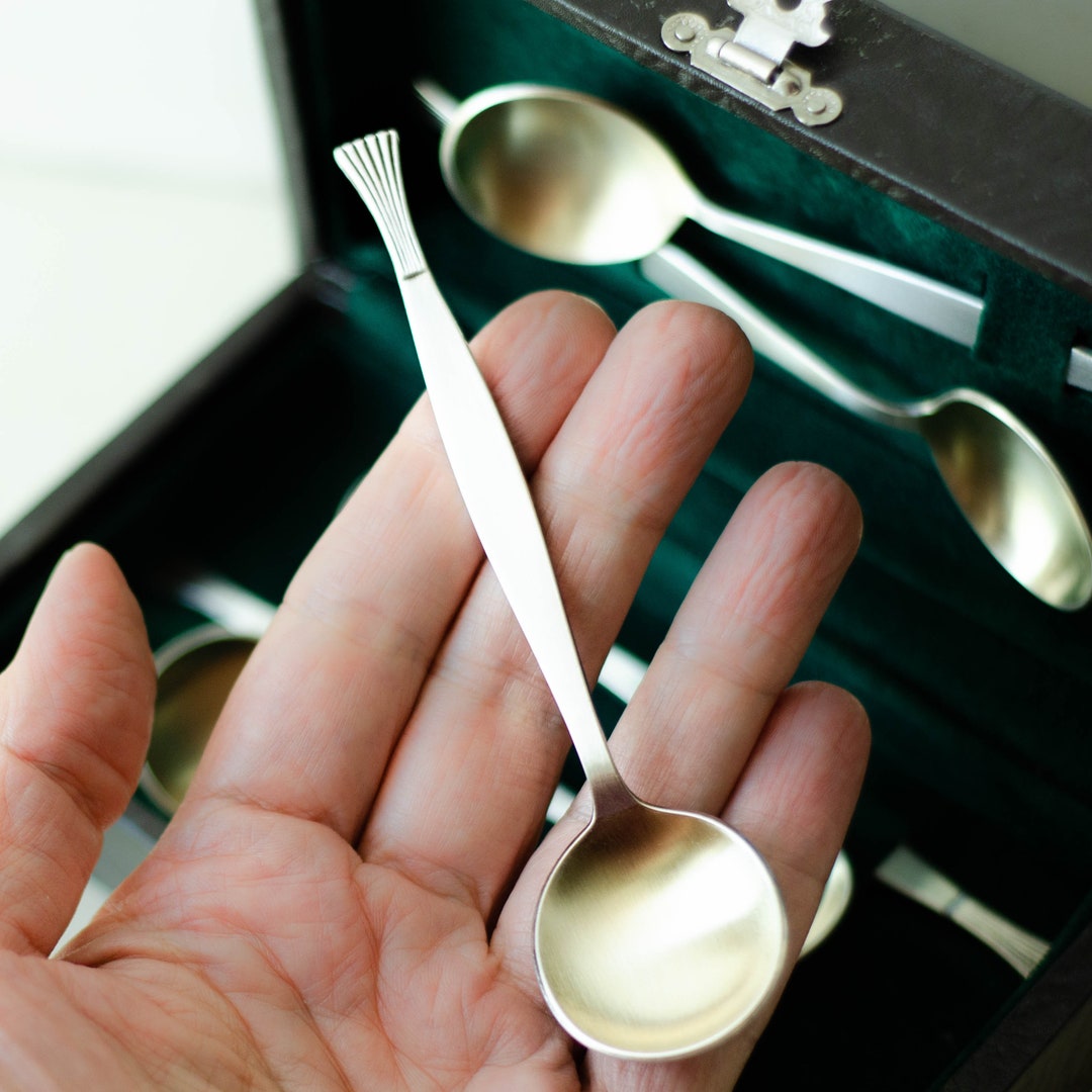 Soviet Vintage Tea Spoon Set Small Spoon Flatware Set Tea Etsy New Zealand