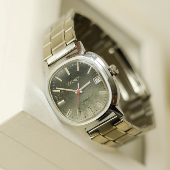 Soviet watch bracelet POLJOT mechanical watch, US… - image 2