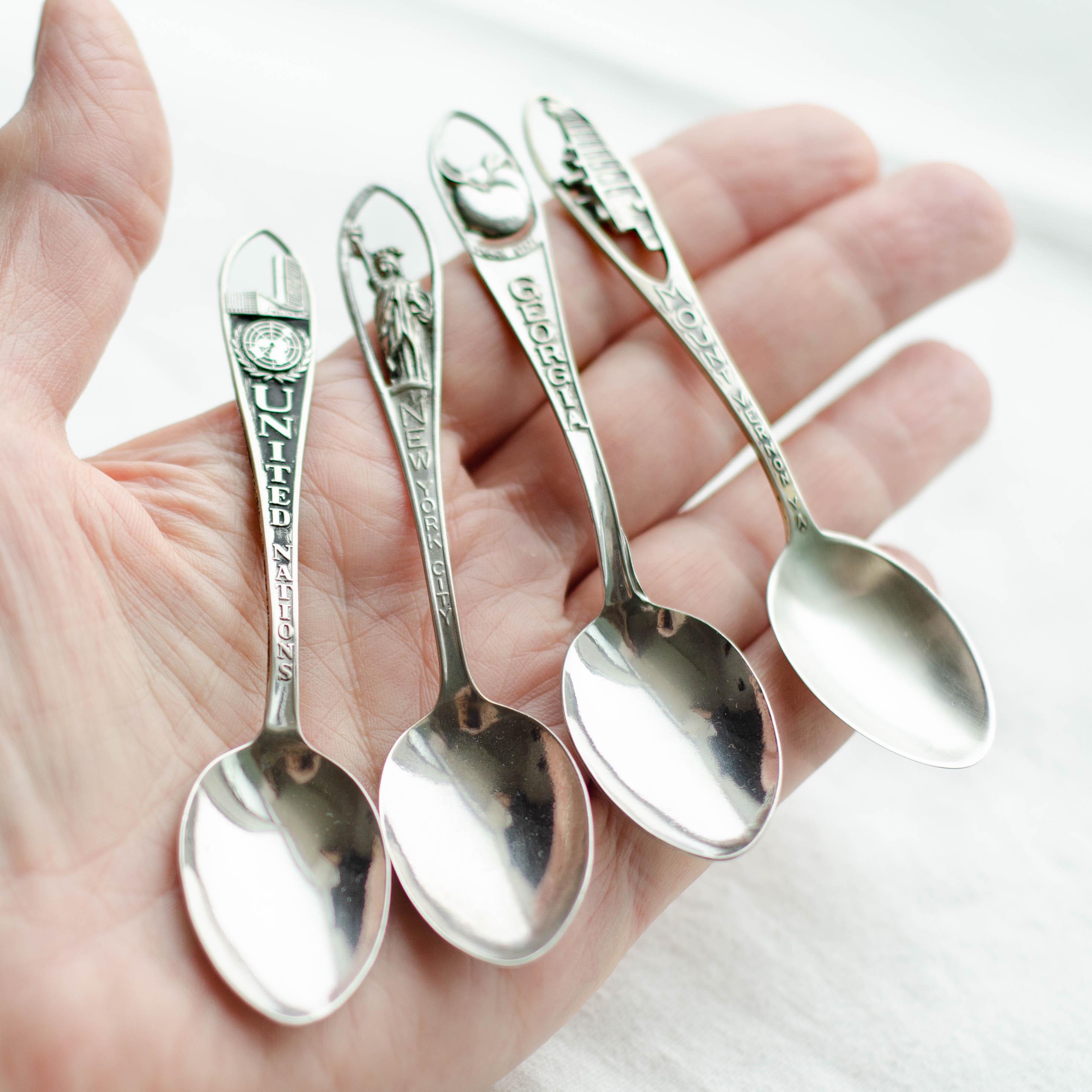 スターリングシルバー ニューヨークスプーン スプーン セット スターリングシルバー 箱入り