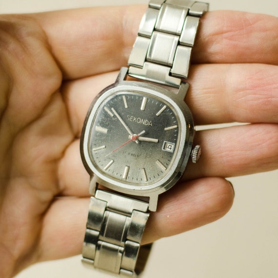 Soviet watch bracelet POLJOT mechanical watch, US… - image 5