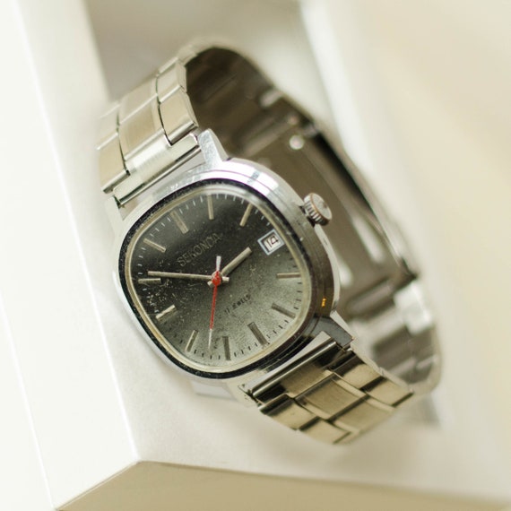 Soviet watch bracelet POLJOT mechanical watch, US… - image 4