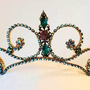 Emerald AB Rhinestone Tiara “Jill” -Ready to Ship- Ballet Headpiece - Raymonda- Esmerelda- Grand Pas Classique