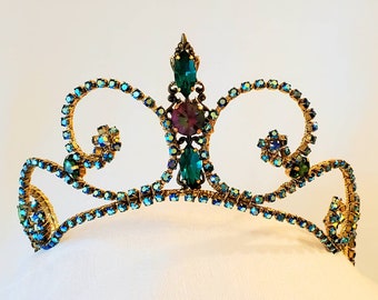 Emerald AB Rhinestone Tiara “Jill” -Ready to Ship- Ballet Headpiece - Raymonda- Esmerelda- Grand Pas Classique