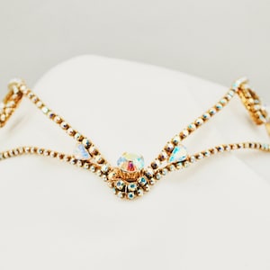 Gold Rhinestone Diadem        **Ready to Ship** - Bayadere - Odalisques -Medora - Bridal - Ballet