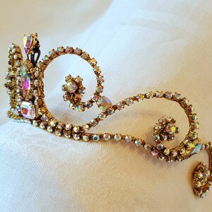 Golden Rhinestone Tiara Jill Ready to Ship Ballet Headpiece Bridal Tiara Raymonda Aurora Snow Queen image 4