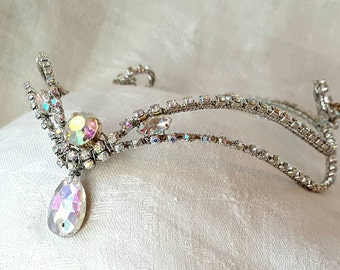 Silver Rhinestone Diadem **Ready to Ship** Bridal-  Bayadere - Snow Queen- Elven - Fairy