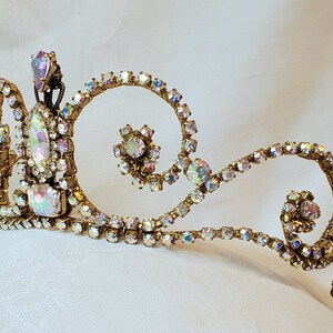 Golden Rhinestone Tiara Jill Ready to Ship Ballet Headpiece Bridal Tiara Raymonda Aurora Snow Queen image 2