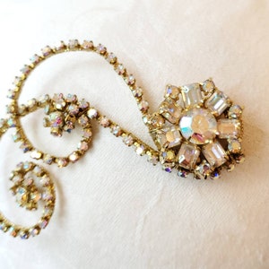 Rhinestone Hair Jewelry with Vintage Jewel-- Bridal Hairpiece-- Ballet -- Contemporary Dance
