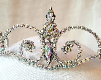 Silver Rhinestone Tiara - *Rosa* -Ready to Ship- Ballet Headpiece - Bridal Tiara -Snow- Bayadere- Grand Pas Classique