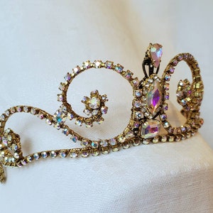 Golden Rhinestone Tiara Jill Ready to Ship Ballet Headpiece Bridal Tiara Raymonda Aurora Snow Queen image 3