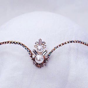 Gold und Perlen Diadem – Braut – Odalisken – Fee – Elfen – Farben – Sugarplum