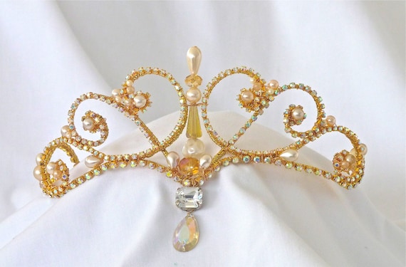 Rhinestone Tiara Custom Made to Order - Etsy display picture 2