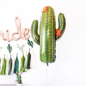 Cactus Balloon | Taco Bout Fiesta Balloon, Cinco de Mayo, Taco Party, Fiesta Engagement, Birthday, Cactus, Bar, Margarita Bridal