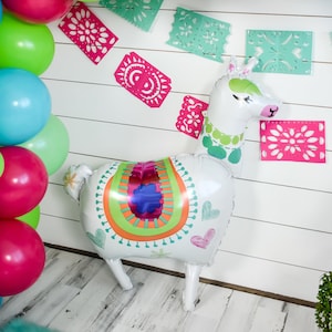 Llama Hearts Balloon | Llama Party Decorations, Fiesta Cactus Decor, Taco Bout Fiesta Balloon, Cinco de Mayo, Fiesta Engagement, Birthday