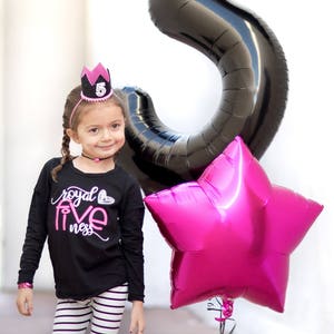METALLIC STAR FOIL Balloon |18&quot; Jumbo Large Birthday Number Balloon, Balloon Garland, One, Cake Smash, Wedding, Monochrome, Baby Shower